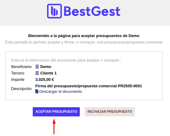 Firma de presupuesto 1