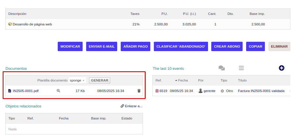 Creación de documentos
